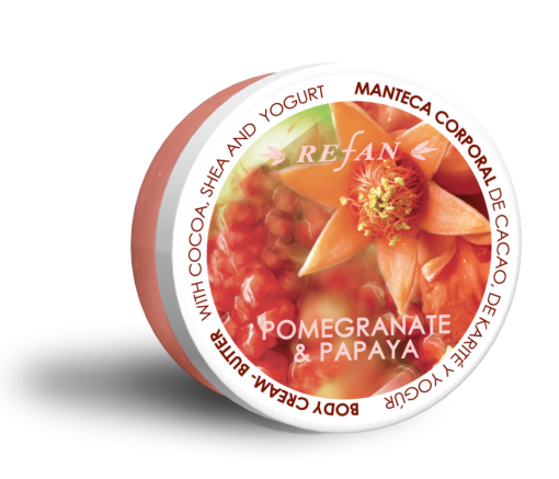 Refan Naturkosmetik Bodycremebutter Granatapfel Papaya