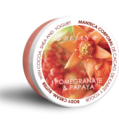 Refan Naturkosmetik Bodycremebutter Granatapfel Papaya